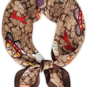 Colorful Owl Pattern Scarf